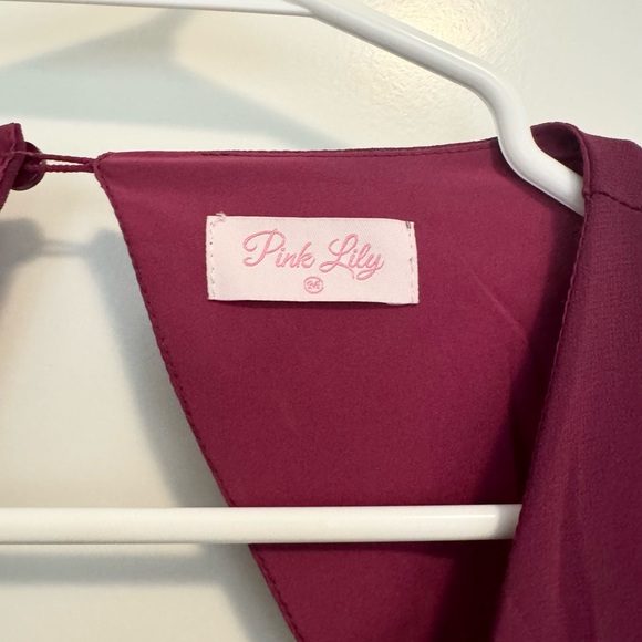 Pink Lily Open Back Maxi Dress - Purple - Size M. - Picture 3 of 3